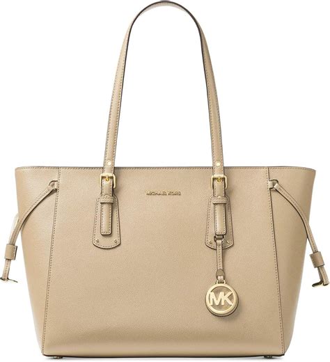 voyager medium crossgrain leather tote by michael kors|Michael Kors zip top tote.